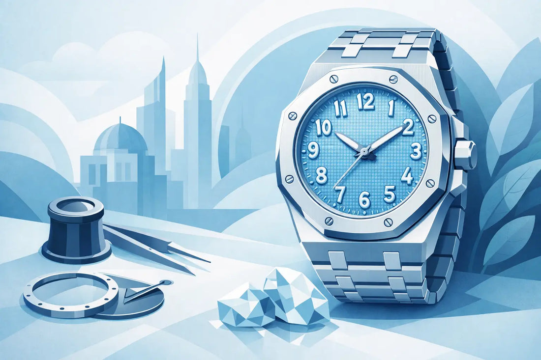 Seiko Mod Royal Oak Iced Blue Arabic Review