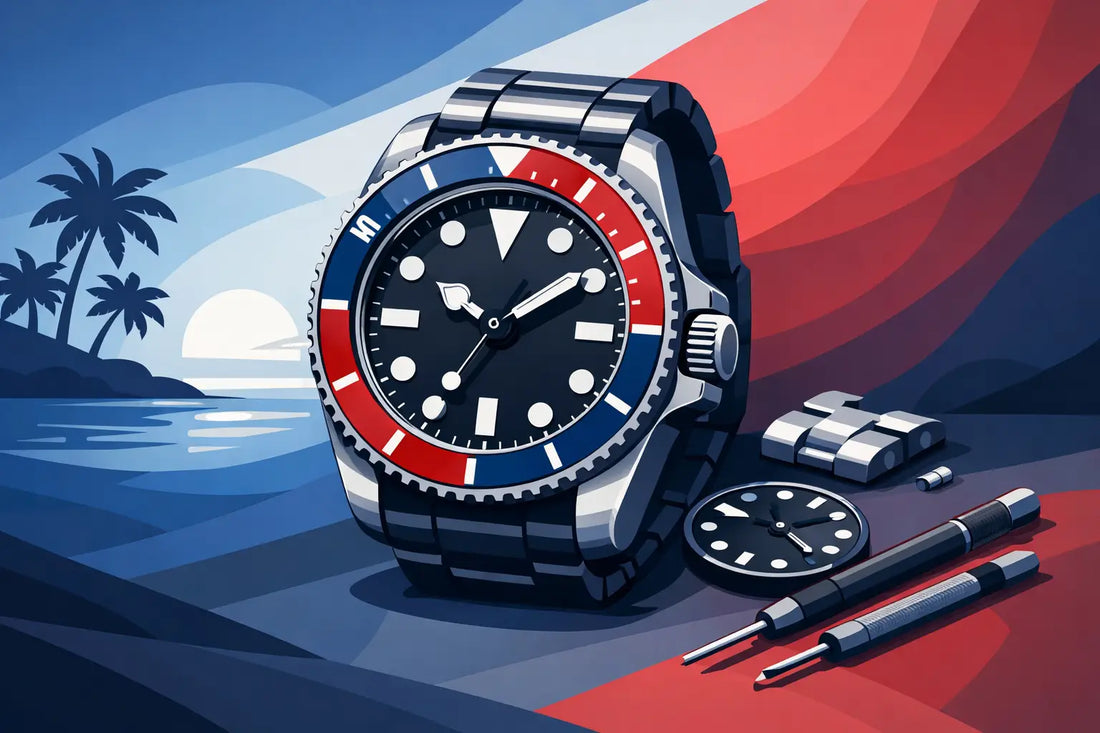 Seiko Mod Black Bay Pepsi in Color