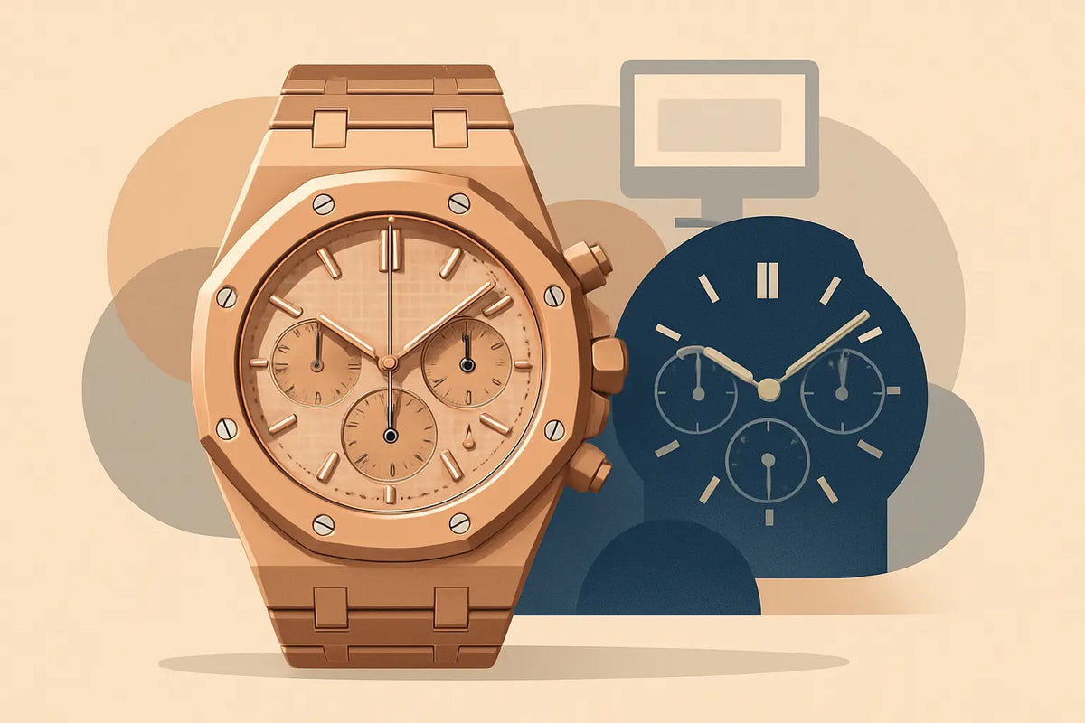 Rose Gold Royal Oak Chrono Seiko Mod