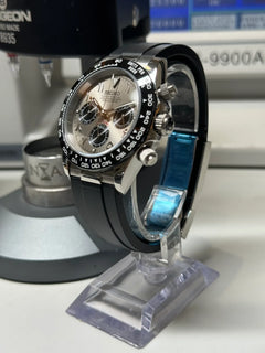 Seiko Daytona Mod Stainless Steel Case Ghost Arabic Dial