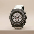 Seiko Daytona Mod Carbon Fiber Case Panda Dial