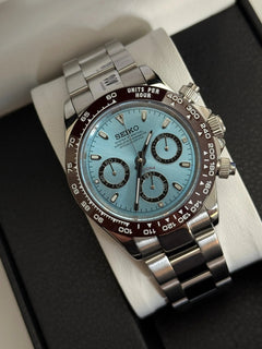 Seiko Mod Daytona Ice Blue