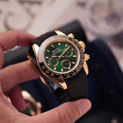 Seiko Daytona Mod Gold Green Dial