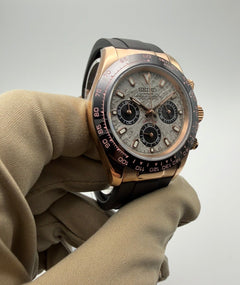 Seiko Daytona Mod Rose Gold Meteorite Dial