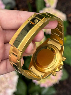 Seiko Daytona Mod Gold Case Meteorite Dial