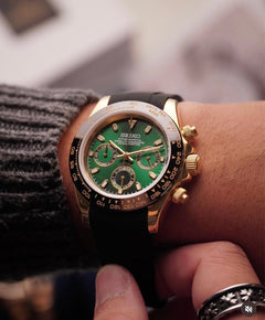 Seiko Daytona Mod Gold Green Dial