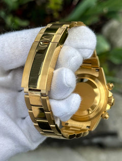 Seiko Daytona Mod Gold Case Gold Pikachu Dial