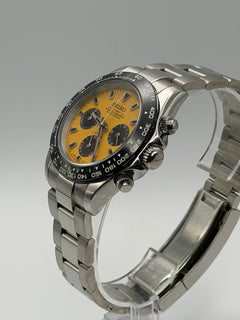 Seiko Daytona Mod Yellow Dial Brown Subdials