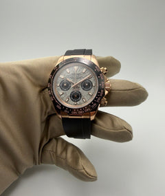 Seiko Daytona Mod Rose Gold Meteorite Dial