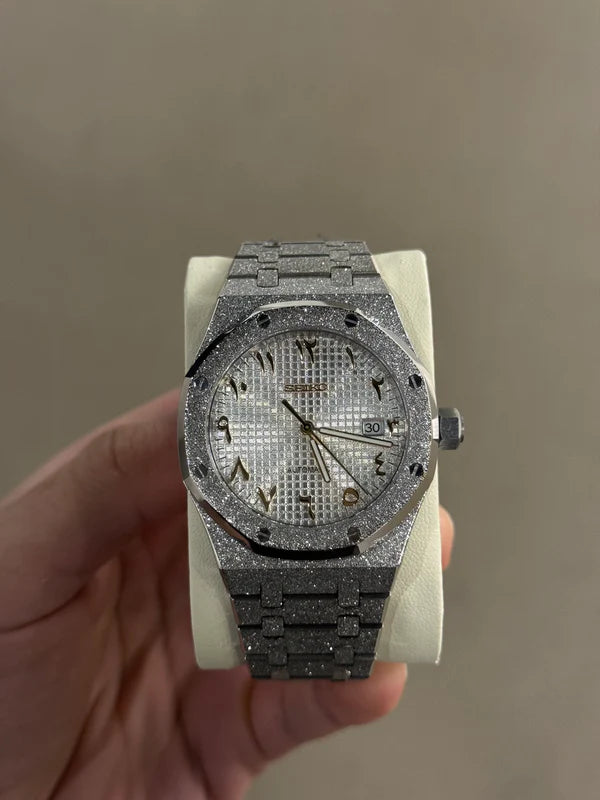 Seiko Mod Royal Oak Frozen Eclipse Arabic