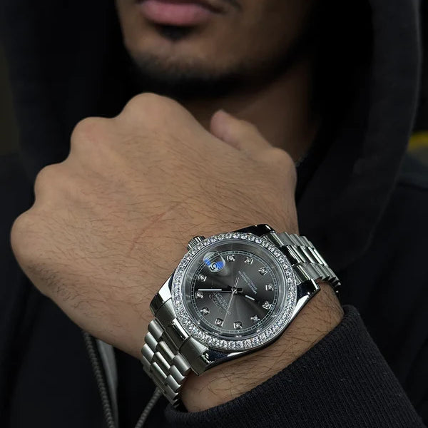 Seiko Mod Datejust Moonstone Diamond