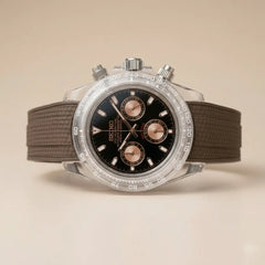 Seiko Daytona Mod Transparent Case Black Dial