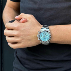 Seiko Mod Daytona Ice Blue
