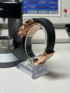 Seiko Daytona Mod Rose Gold Case Black Arabic Dial