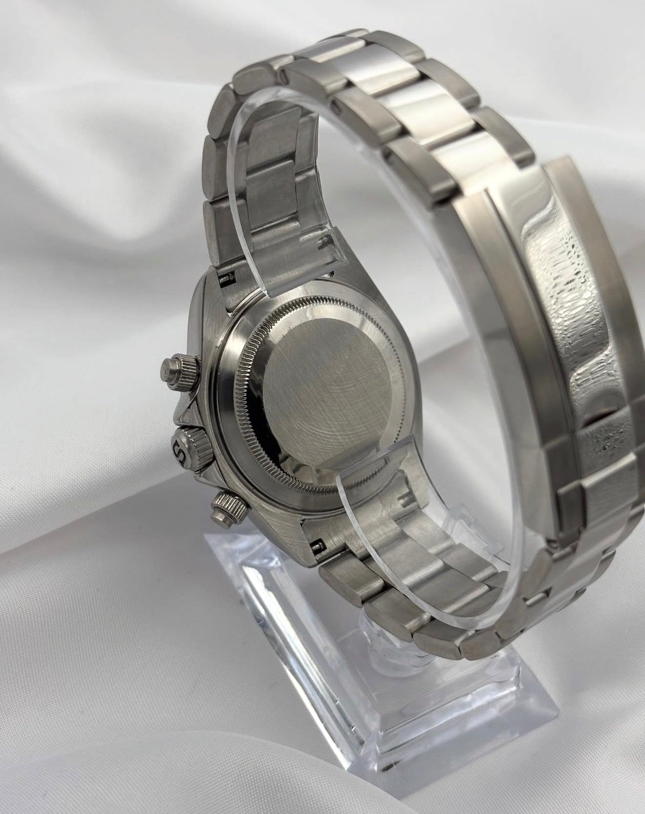 Seiko Daytona Mod Steel Blue Dial Blue Crystal Sapphire Bezel