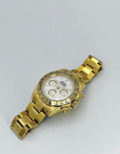 Seiko Daytona Mod Gold White Dial