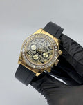 Seiko Daytona Mod Gold Case Eye of the Tiger Dial