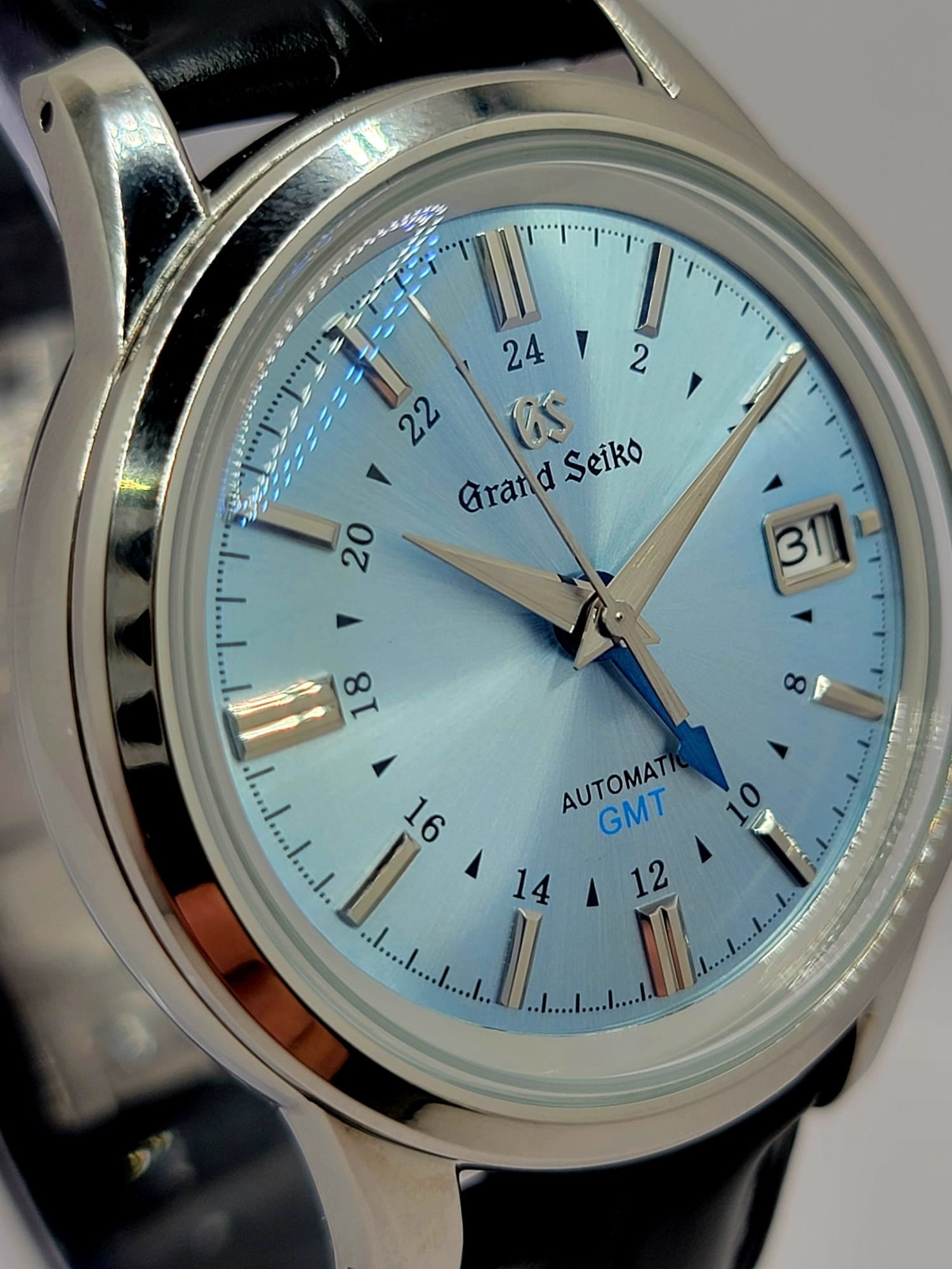 Seiko GS Mod Elegance Clear Blue Dial