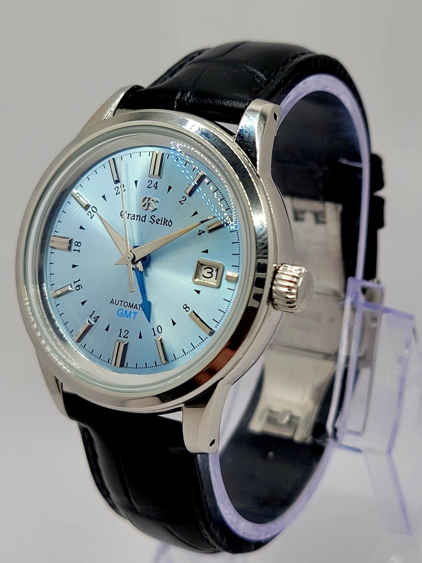 Seiko GS Mod Elegance Clear Blue Dial