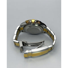 Seiko Daytona Mod Black Dial Diamonds Two-Tone