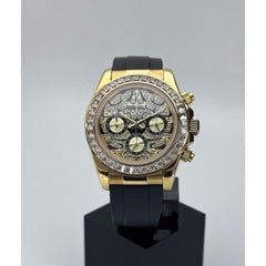 Seiko Daytona Mod Gold Case Eye of the Tiger Dial