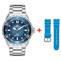 North Edge Stainless Steel Solar Powered Diving Watch