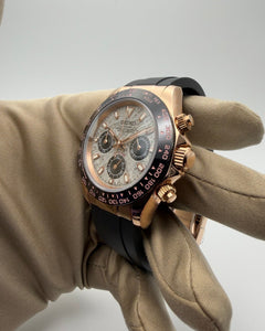 Seiko Daytona Mod Rose Gold Meteorite Dial