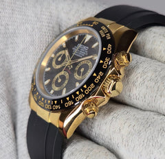 Seiko Daytona Mod Gold Black Dial