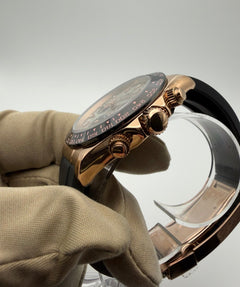 Seiko Daytona Mod Rose Gold Meteorite Dial