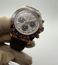 Seiko Daytona Mod Rose Gold Meteorite Dial