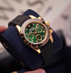 Seiko Daytona Mod Gold Green Dial