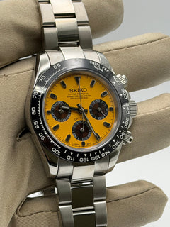 Seiko Daytona Mod Yellow Dial Brown Subdials