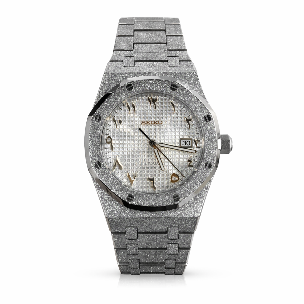 Seiko Mod Royal Oak Frozen Eclipse Arabic