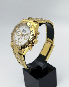 Seiko Daytona Mod Gold White Dial