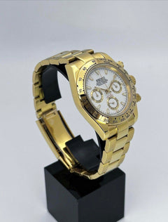 Seiko Daytona Mod Gold White Dial