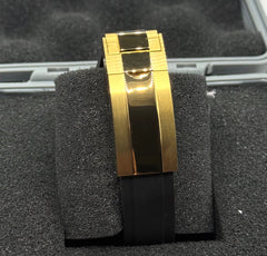Seiko Daytona Mod Gold White Dial Oyster-Flex Strap