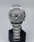 Seiko Daytona Mod Stainless Steel Case Eye of the Tiger Dial