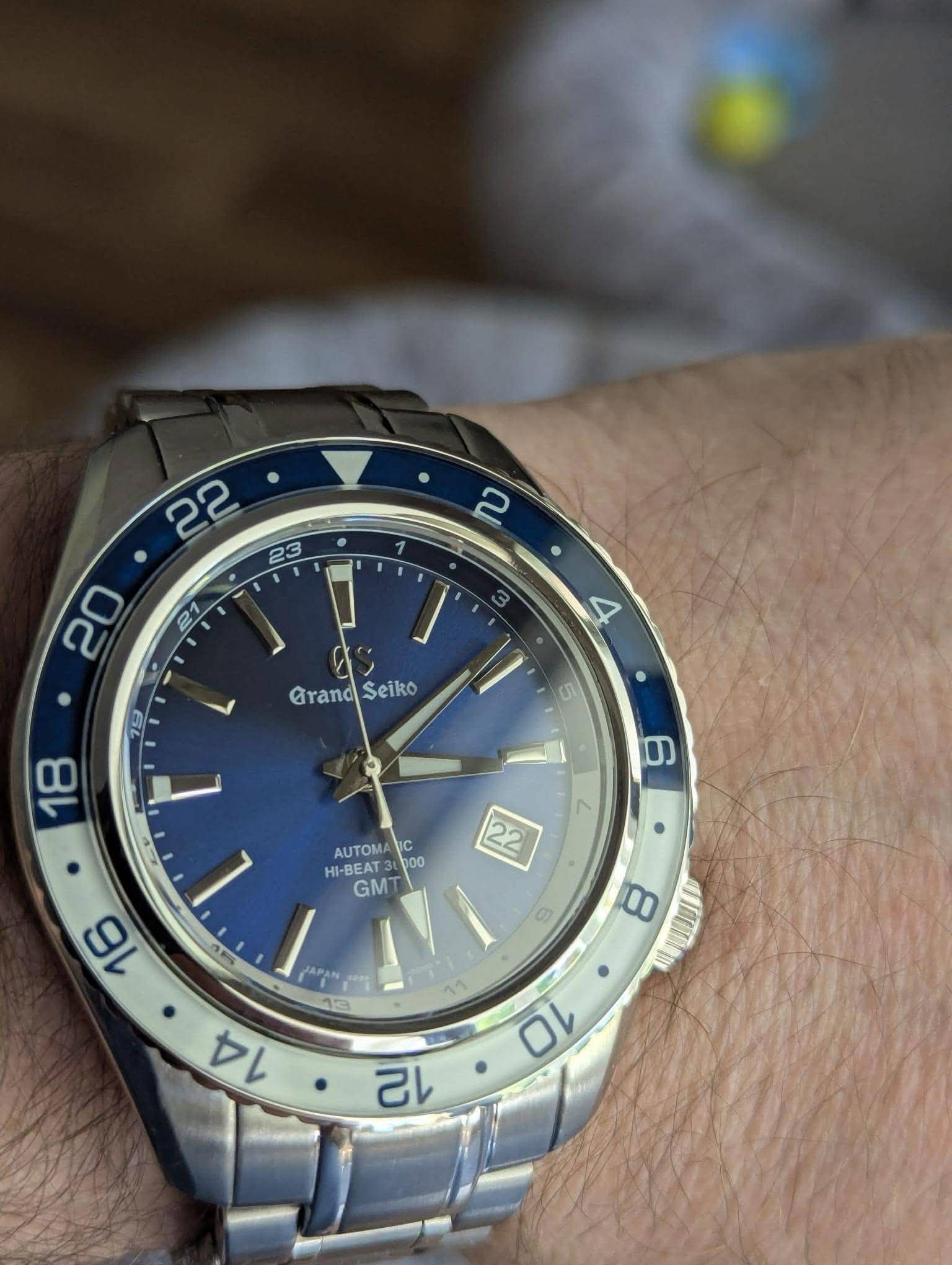 Seiko Mod Grand Sport GMT Midnight Blue Automatic Watch