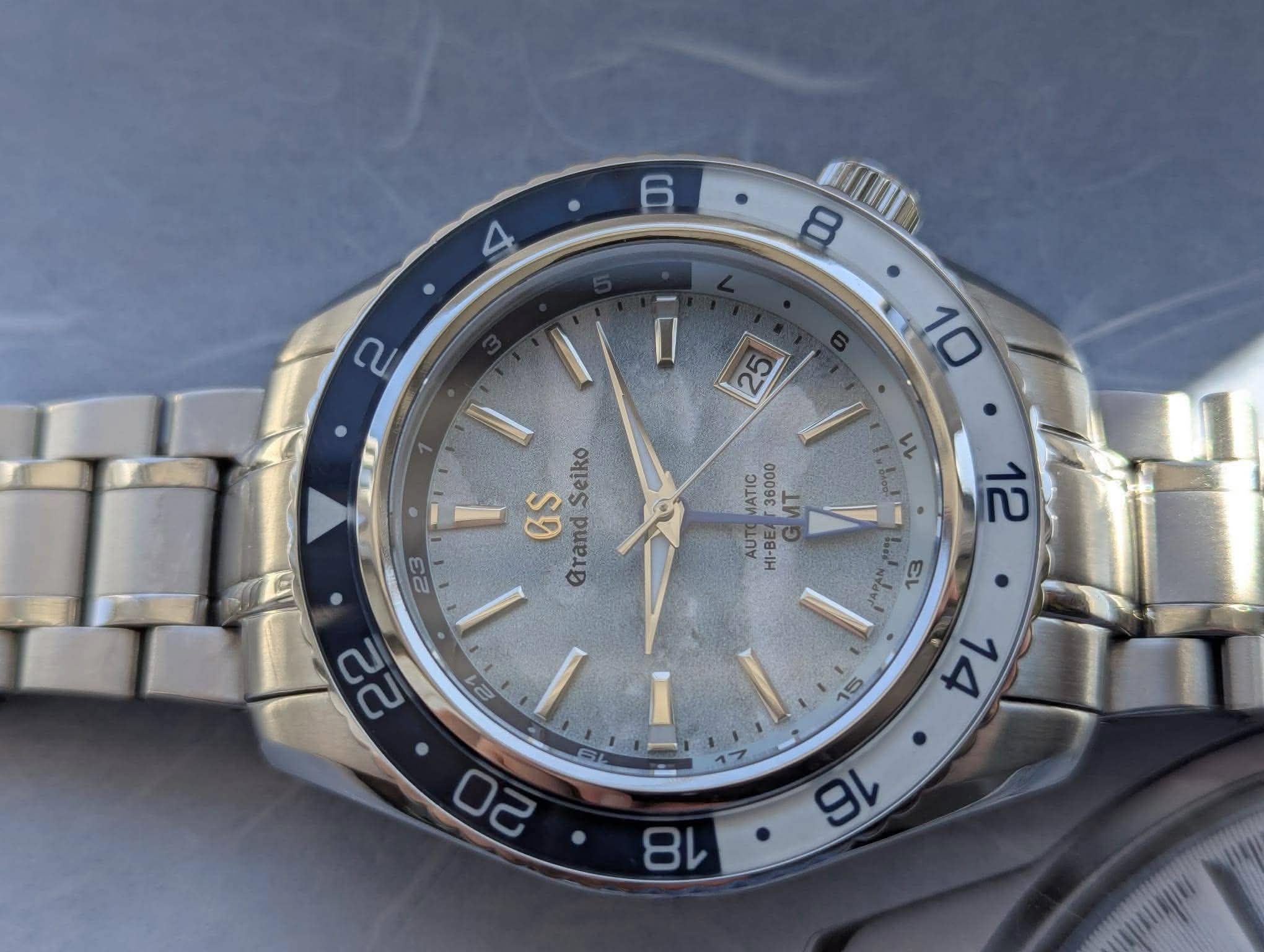 Seiko Mod Grand Sport GMT Sea of Clouds Automatic Watch