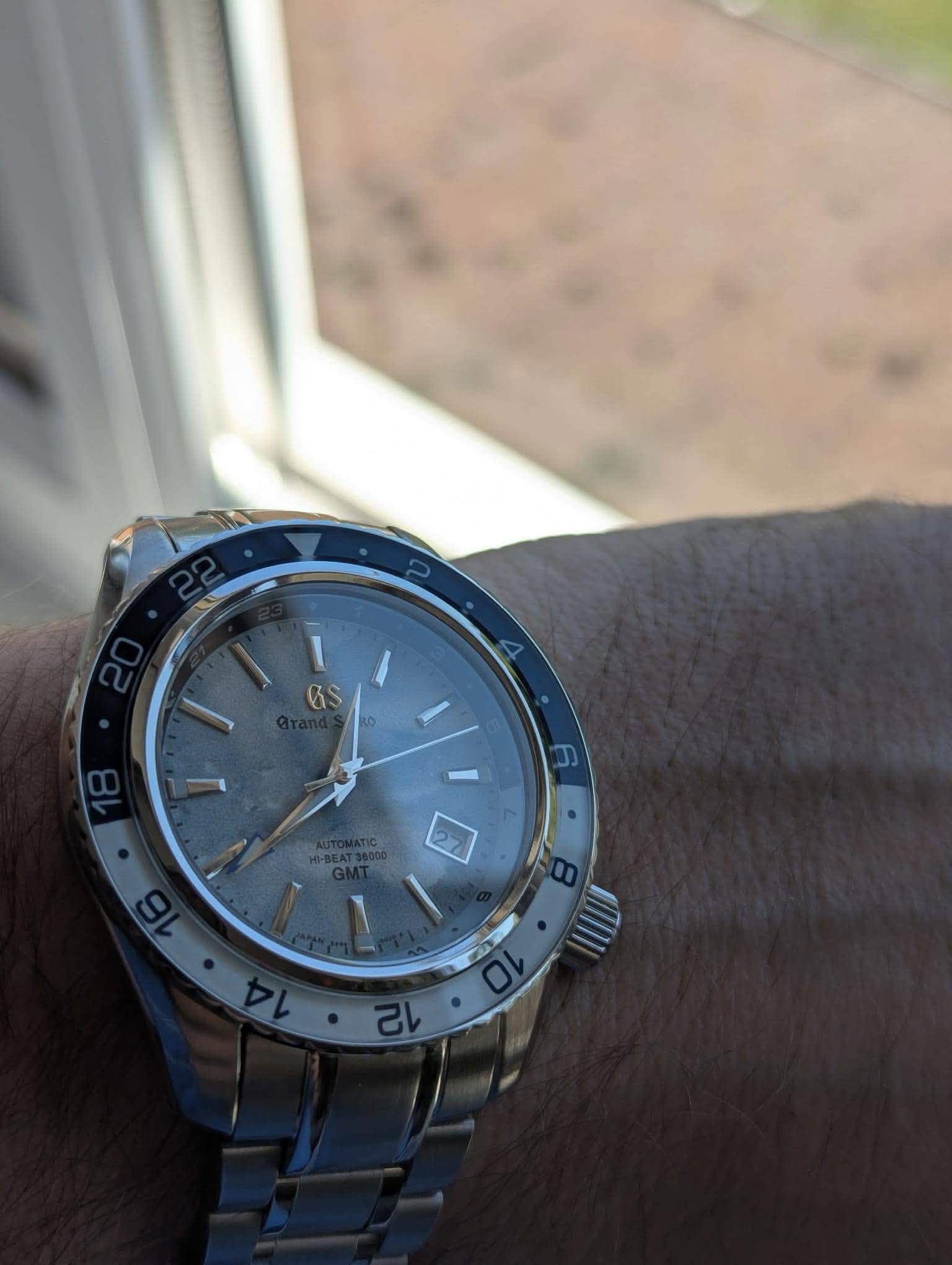 Seiko Mod Grand Sport GMT Sea of Clouds Automatic Watch