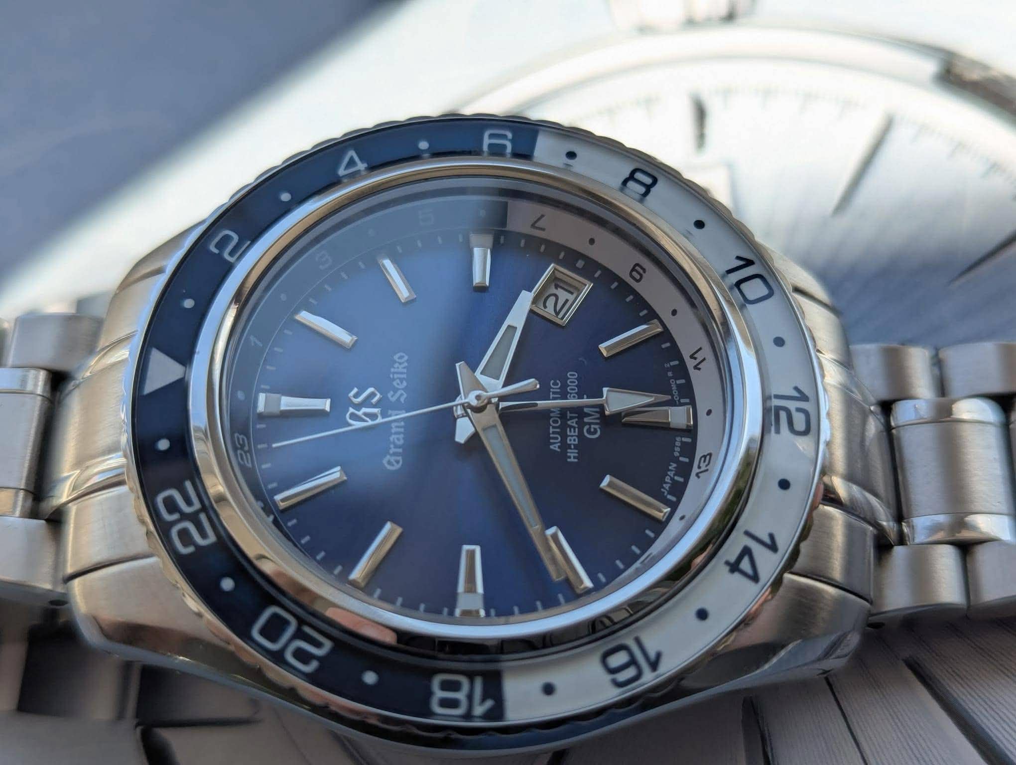 Seiko Mod Grand Sport GMT Midnight Blue Automatic Watch