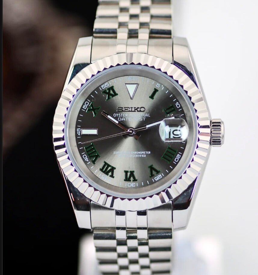 Seiko Mod Datejust Classic Wimbledon