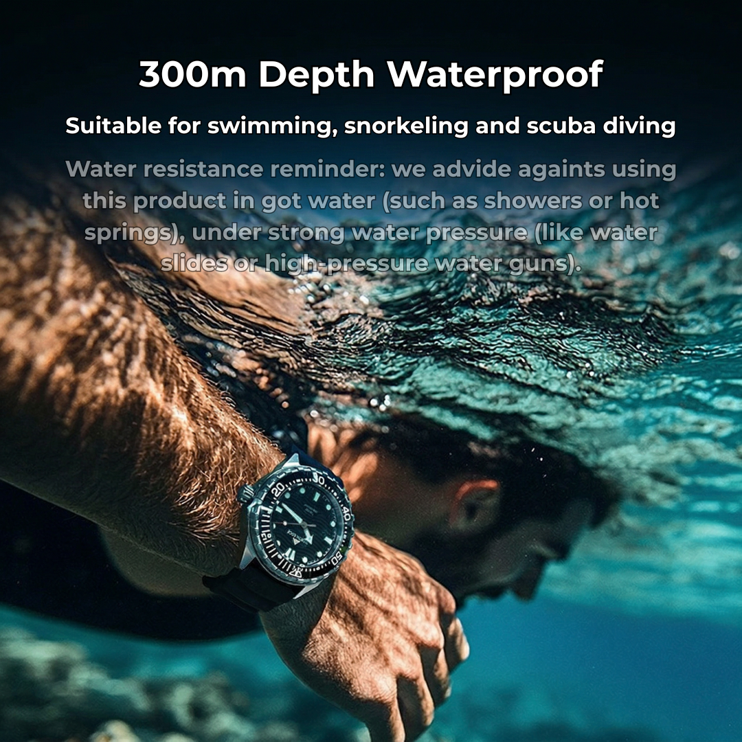 North Edge Stainless Steel Solar Powered Diving Watch