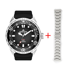 North Edge Stainless Steel Solar Powered Diving Watch