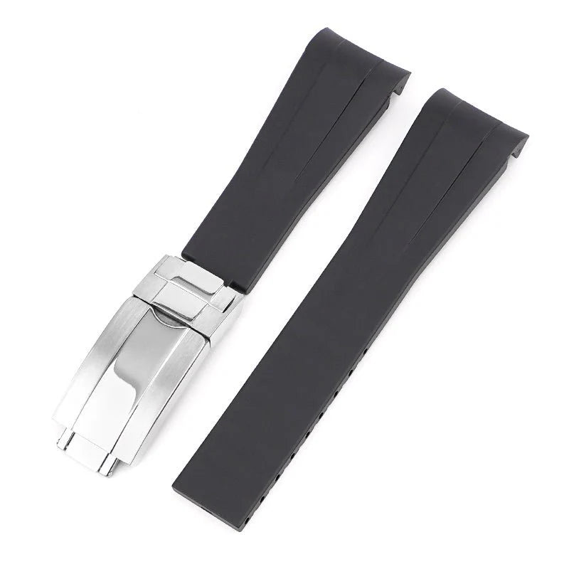 Seiko Daytona Mod Black Rubber Strap Add-On