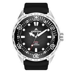 North Edge Stainless Steel Solar Powered Diving Watch