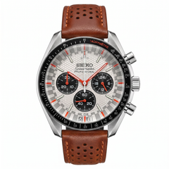 Seiko Mod Speedmaster White Black Orange