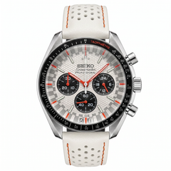 Seiko Mod Speedmaster White Black Orange
