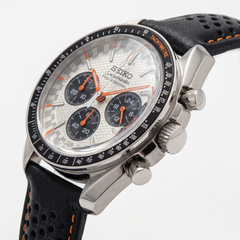 Seiko Mod Speedmaster White Black Orange