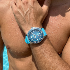 North Edge Stainless Steel Solar Powered Diving Watch